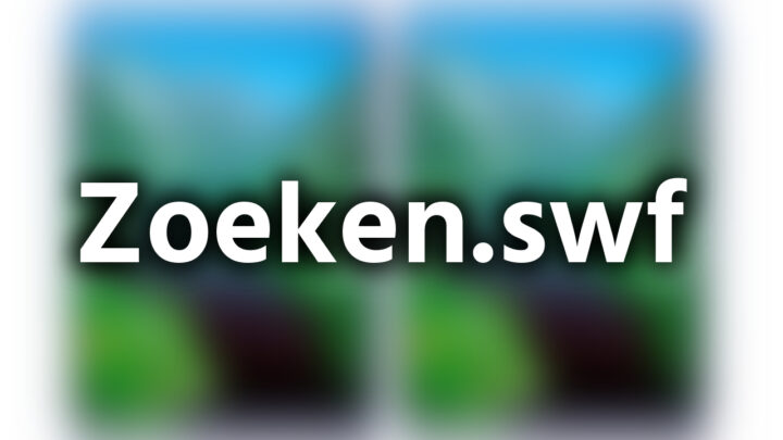 「zoeken.swf」という影付きの白文字が、ぼかされた二枚の川の写真の上に書かれているアイキャッチ。